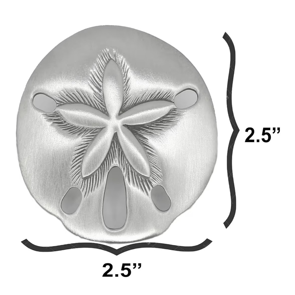 Silver Sand Dollar Cabinet Pull - Picture 4 of 4